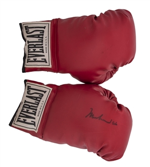Muhammad Ali Signed Pair of Everlast Boxing Gloves (Beckett)